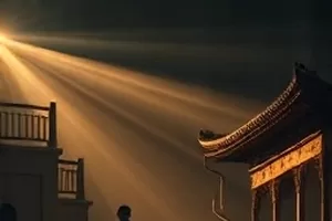 《无名邮局》老邮局柜台剧照，分拣格与牛皮纸信封